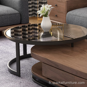 Table basse de meubles de salon de couleur de noix